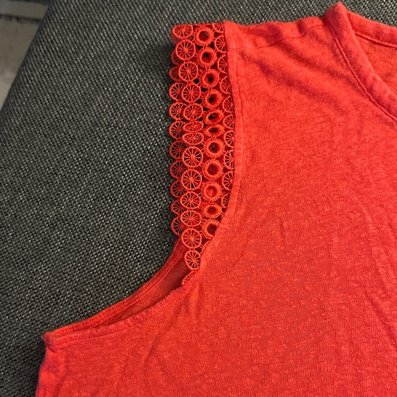Michael Kors Red Cap Sleeve Top - Picture 4 of 8